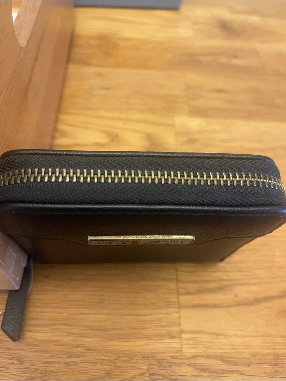 Black Frye and Co Zip Wallet